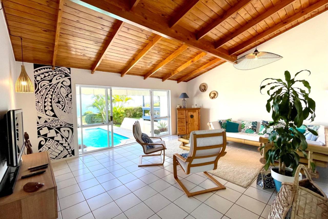 Villa Tiare Amazing View - Private Pool - 4 Bedrooms- Up To 7 Pers Punaauia  Екстер'єр фото