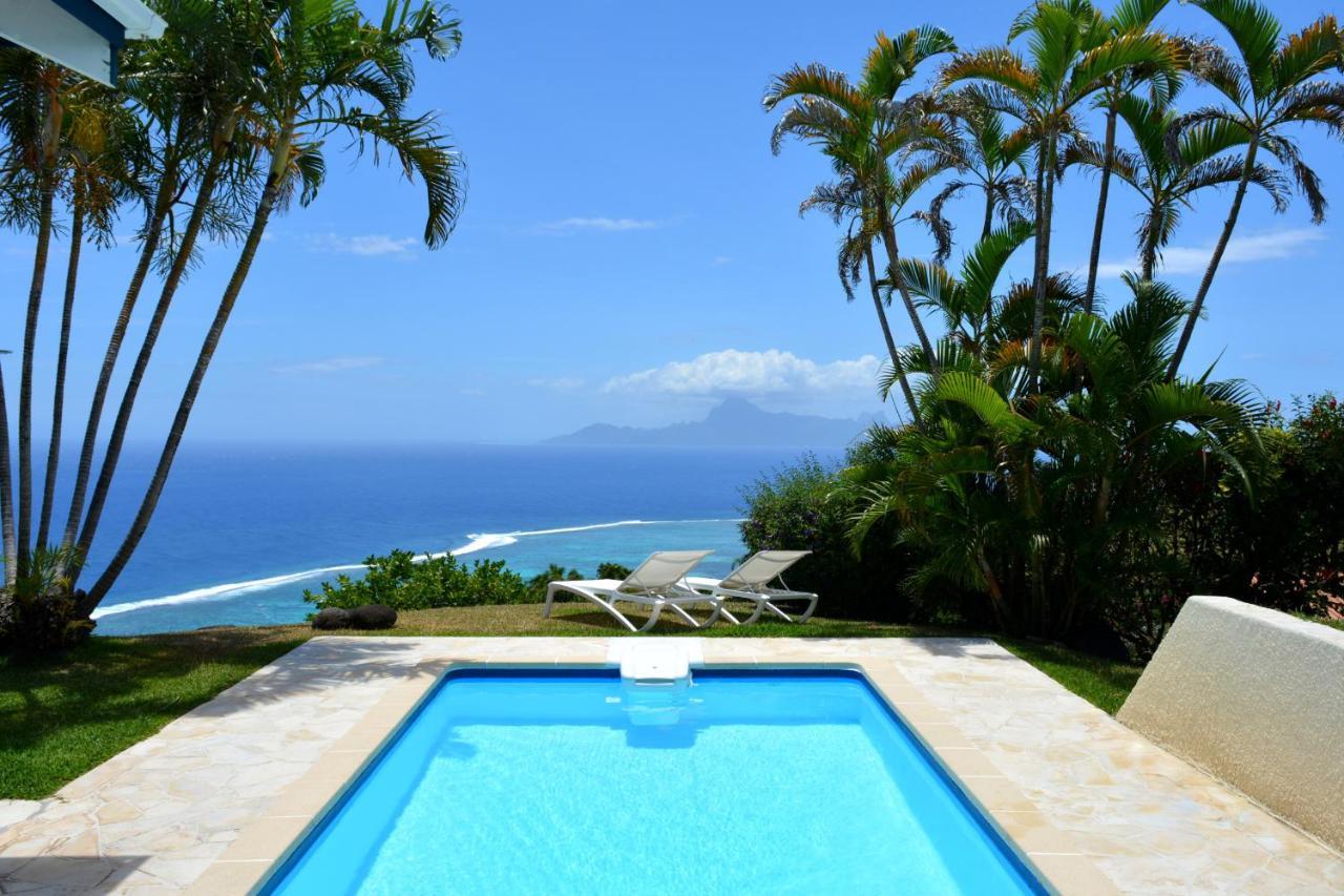 Villa Tiare Amazing View - Private Pool - 4 Bedrooms- Up To 7 Pers Punaauia  Екстер'єр фото